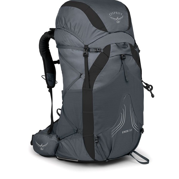 Osprey Exos 58 Tungsten Grey L / XL - lichtgewicht rugzak - Lichtgrijs Osprey Exos 58 Tungsten Grey L / XL - lichtgewicht rugzak - Lichtgrijs